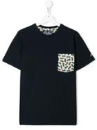 Mc2 Saint Barth Kids Printed Pocket T-shirt - Blue