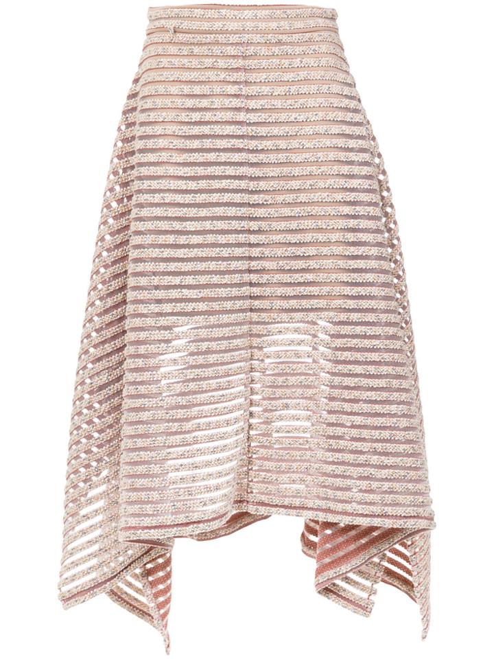 Olympiah Tiraditos Midi Skirt - Nude & Neutrals