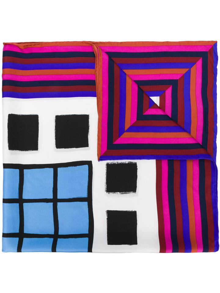 Dvf Diane Von Furstenberg Newton Wesley Square Scarf - Multicolour