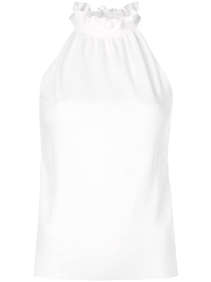 Milly Halter Neck Blouse - White
