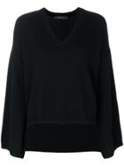 Federica Tosi V-neck Jumper - Black