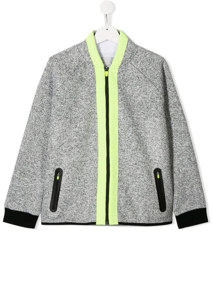 Stella Mccartney Kids Contrast Middle Stripe Jacket - Grey