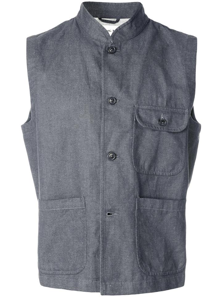 Universal Works Button-down Waistcoat - Grey