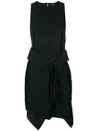 Rag & Bone - Asymmetric Draped Tank Dress - Women - Triacetate - Xs, Black, Triacetate