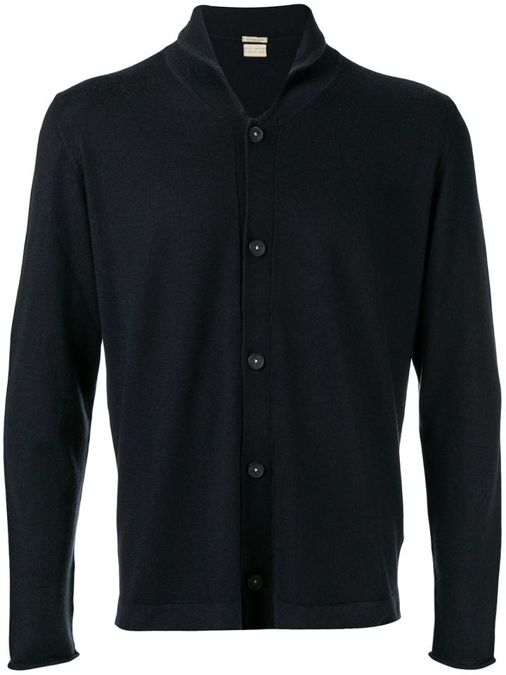 Massimo Alba Button Up Cardigan, Men's, Size: Large, Blue, Cashmere