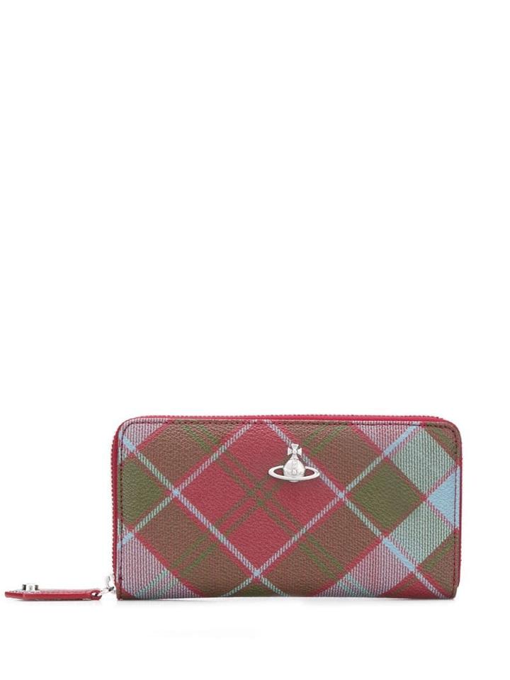 Vivienne Westwood Tartan Print Purse - Red