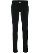 Cycle Raw Hem Skinny Jeans - Black