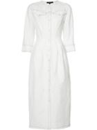 Derek Lam - Flared Shirt Dress - Women - Linen/flax/polyester - 42, Women's, White, Linen/flax/polyester