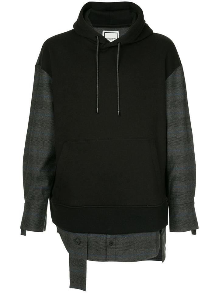 Wooyoungmi Shirt Sleeve Hoodie - Black