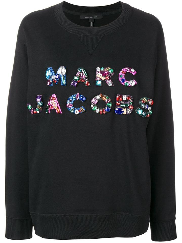 Marc Jacobs Crystal-embellished Sweatshirt - Black