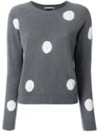 Suzusan Polka Dot Sweater - Grey