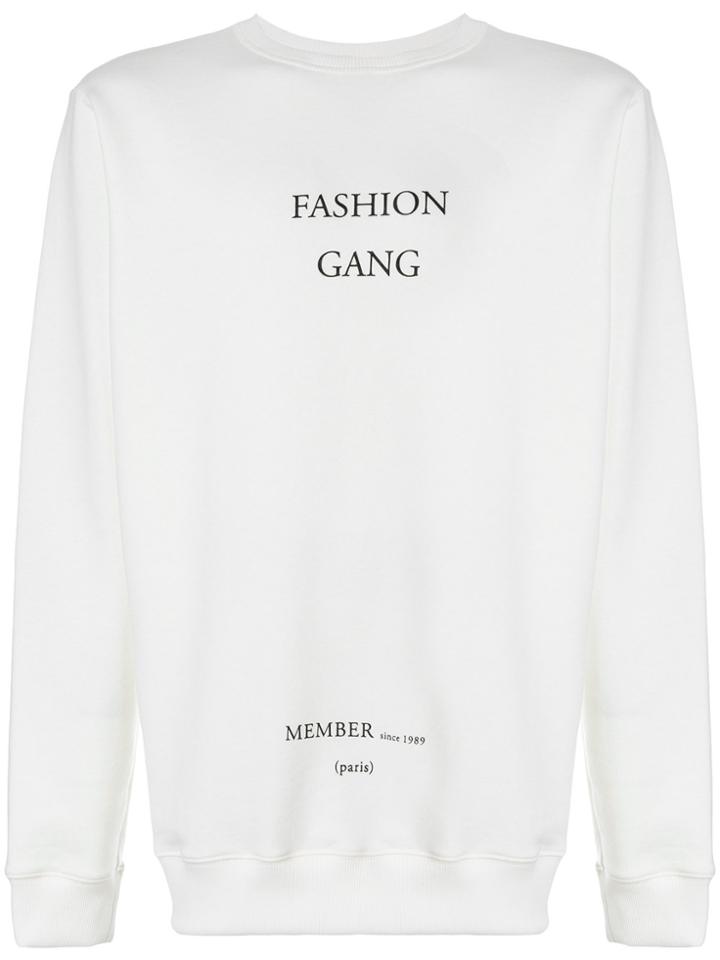Ih Nom Uh Nit Fashion Gang Sweatshirt - White