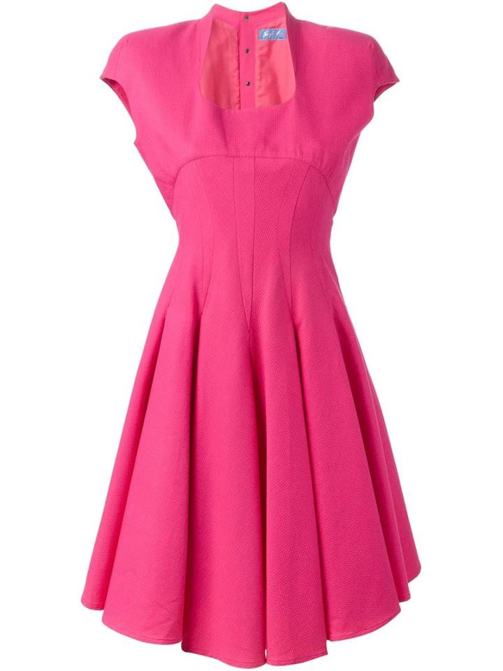 Thierry Mugler Vintage Fitted Flared Dress