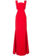 Jill Jill Stuart Notched Side Fit And Flare Gown - Red