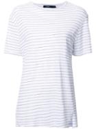 Bassike Reverse Pocket T-shirt, Women's, Size: 12, White, Organic Cotton