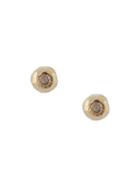 Ellis Mhairi Cameron 14kt Yellow Gold Liii Mini Chapgne Diamond Studs