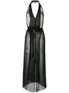 Zambesi Halter-neck Wrap Dress - Black