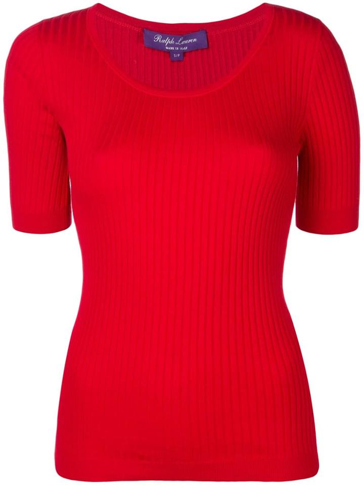 Ralph Lauren Collection Ribbed T-shirt - Red