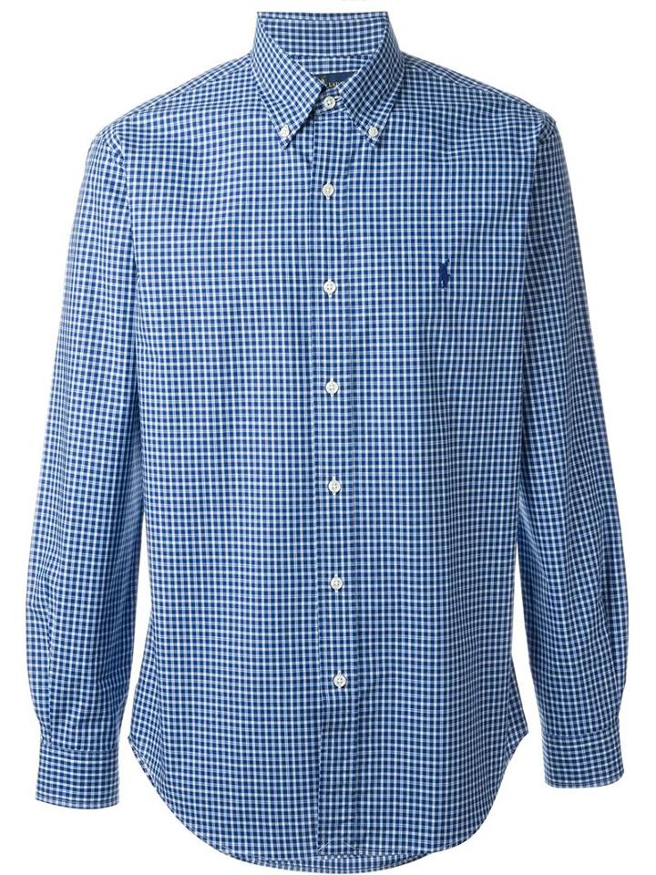 Ralph Lauren Slim Fit Checked Poplin Shirt