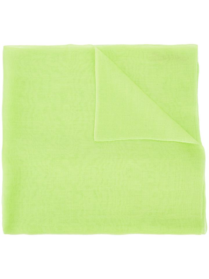 Denis Colomb - Classic Scarf - Women - Silk/cashmere - One Size, Women's, Green, Silk/cashmere