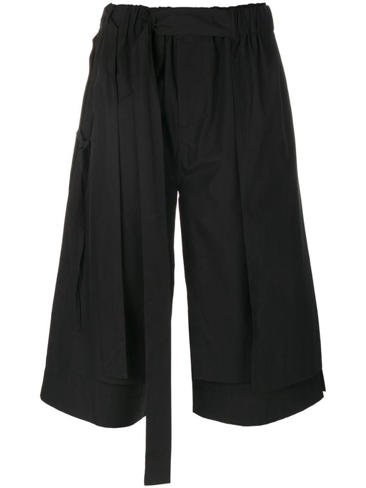 Craig Green Layered Wide-leg Shorts - Black