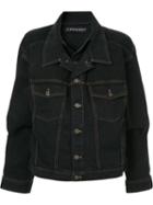 Y/project Double-collar Denim Jacket - Black