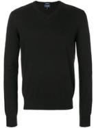 Armani Jeans V Neck Sweatshirt - Black