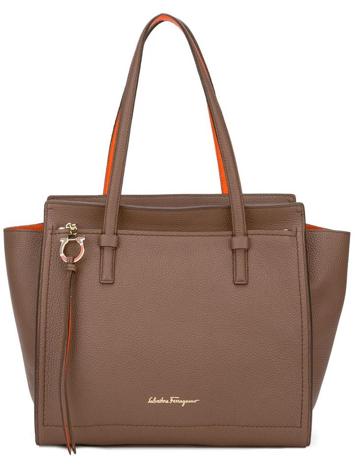 Salvatore Ferragamo 'amy' Tote, Women's, Brown, Calf Leather