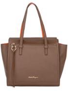 Salvatore Ferragamo 'amy' Tote, Women's, Brown, Calf Leather