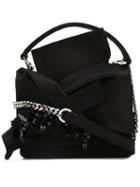 No21 - Embellished Knot Cross-body Bag - Women - Leather - One Size, Black, Leather
