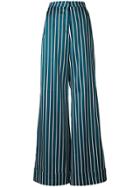 Self-portrait Striped Palazzo Trousers - Unavailable