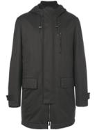 Corneliani Flap Pockets Hooded Coat - Brown
