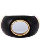 Aurelie Bidermann 18kt Gold Plated 'diana' Ring - Black