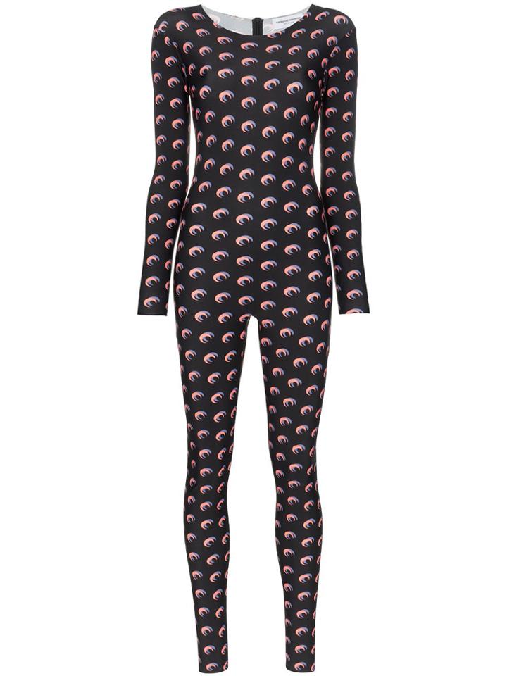 Marine Serre Moon Print Bodysuit - Black
