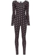 Marine Serre Moon Print Bodysuit - Black