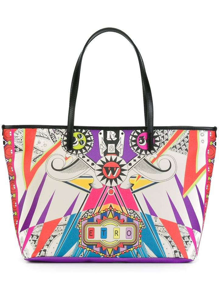 Etro Printed Shopper Tote, Women's