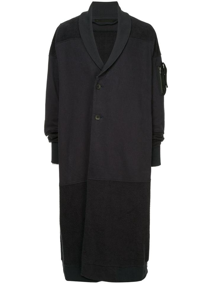 Julius Off Centre Fastening Coat - Blue