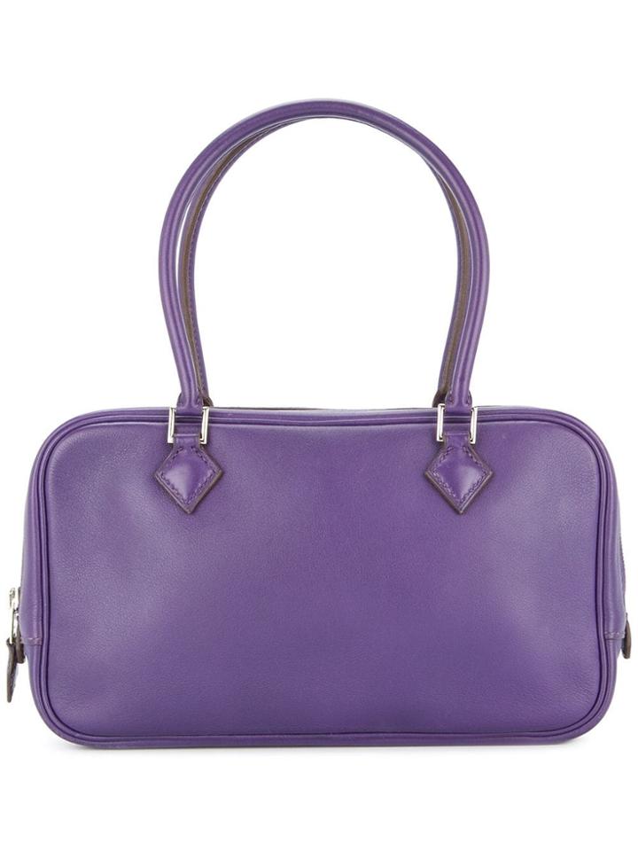 Hermès Vintage Plume Herrand 22 Tote - Pink & Purple