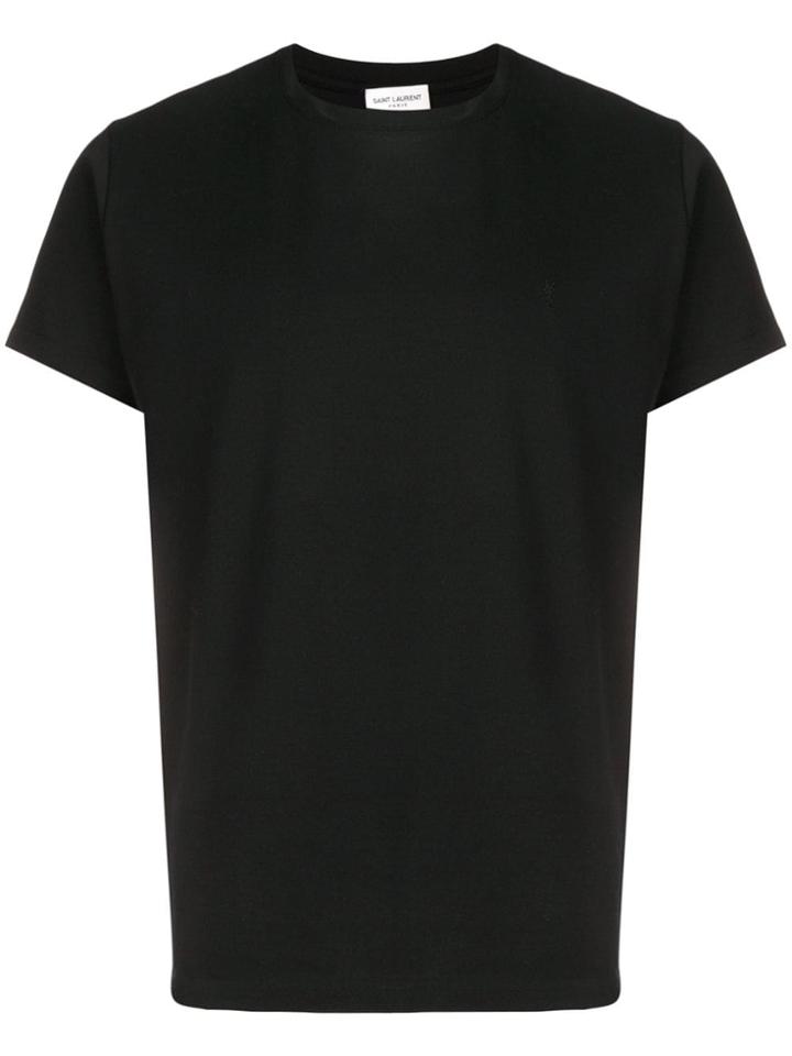 Saint Laurent Black Cotton T-shirt