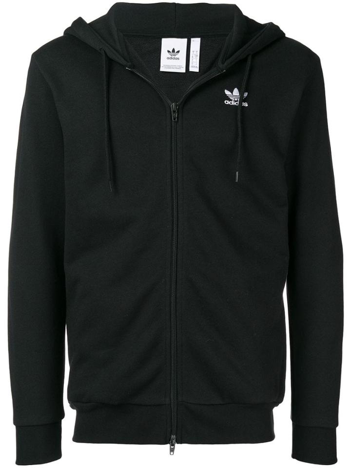 Adidas Trefoil Zipped Hoodie - Black