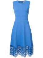 Lela Rose Dress With Crochet Detailing - Blue
