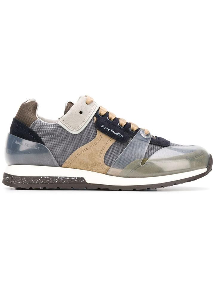 Acne Studios Joriko Label Sneakers - Grey