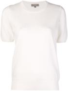 N.peal Round Neck Knitted T-shirt - White