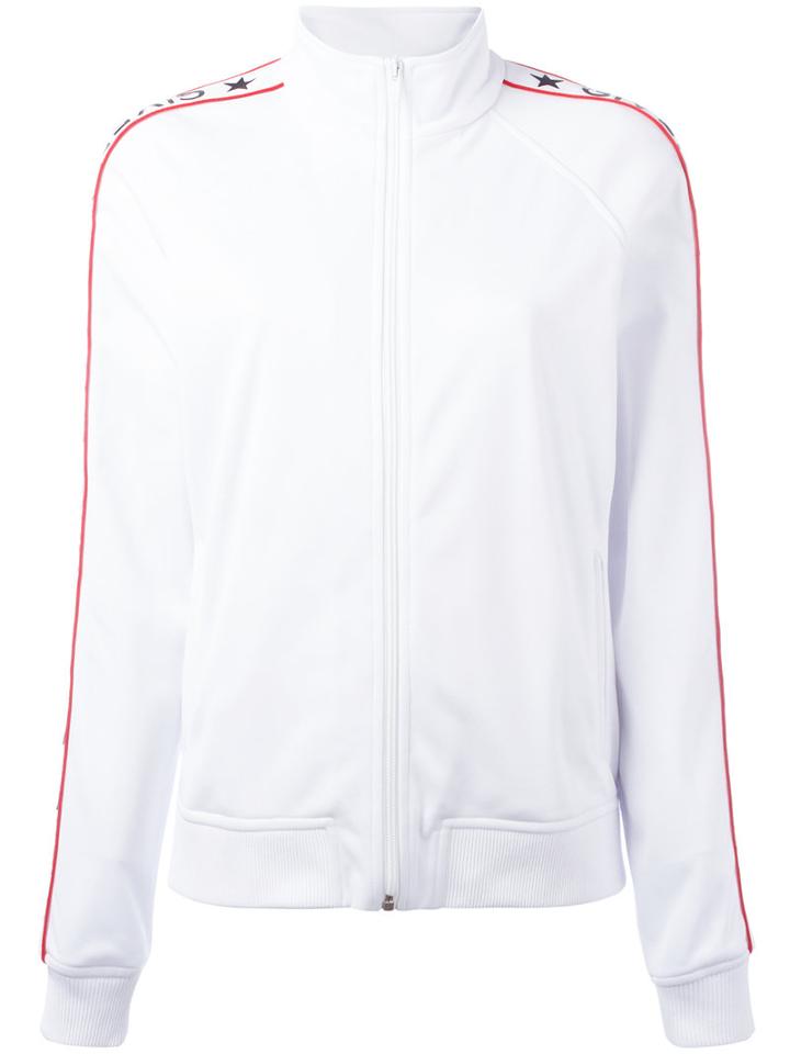 Givenchy - Sleeve Panel Zip Cardigan - Women - Polyester - 36, Women's, White, Polyester