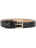 Dolce & Gabbana Classic Belt, Women's, Size: 85, Black, Calf Leather