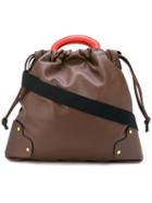 Marni - Pannier Tote Bag - Women - Calf Leather - One Size, Brown, Calf Leather