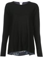Akris Punto City Skyline Back Sweater - Black