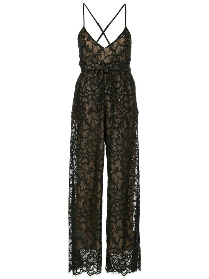 Aula Lace Jumpsuit - Black