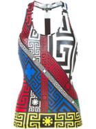 Versace '#greek' Sleeveless Top