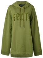 Fenty X Puma - Oversized Fenty Hoodie - Women - Cotton/polyester/spandex/elastane - Xs, Green, Cotton/polyester/spandex/elastane